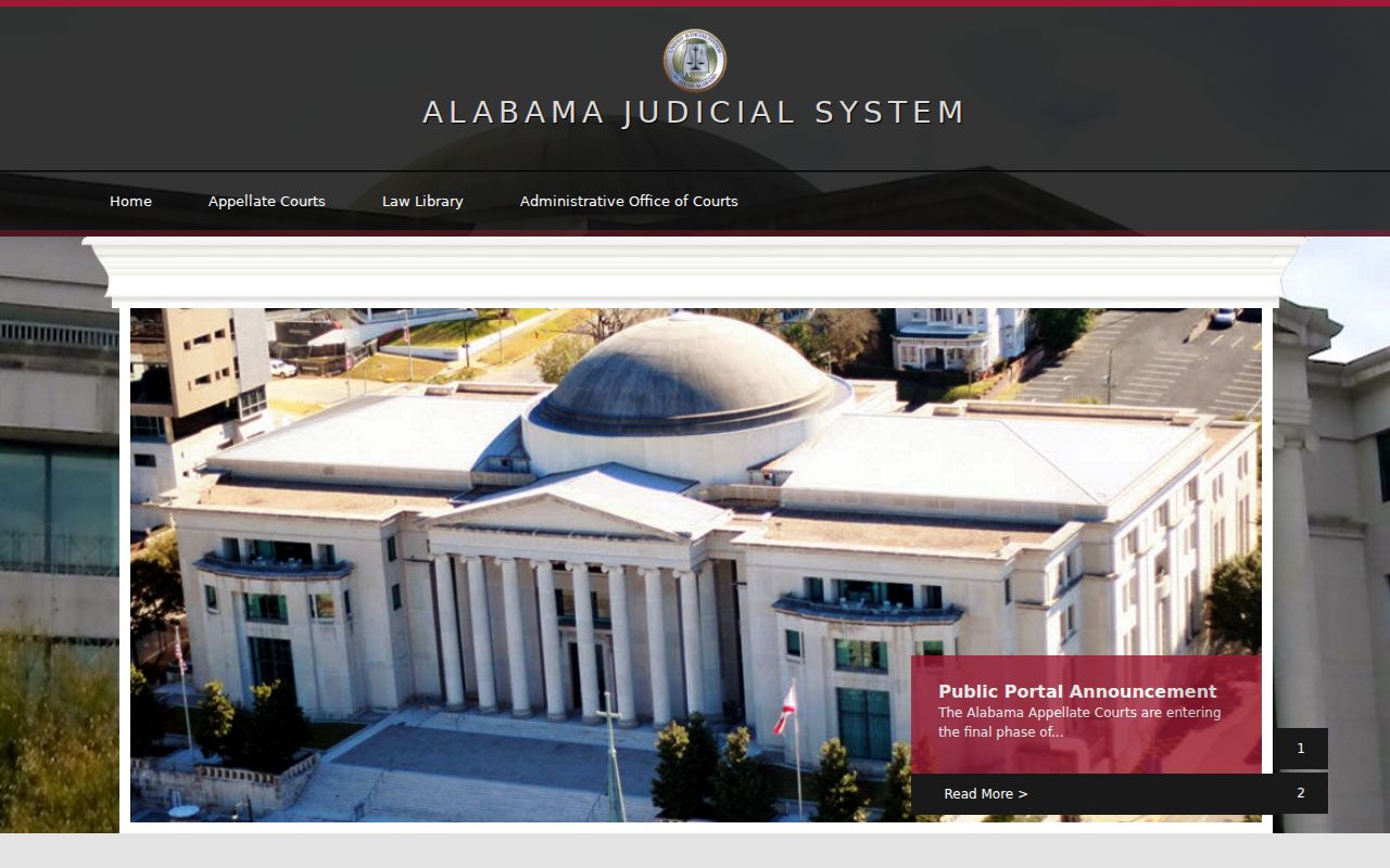 Butler County court docket access through the Alabama Unified Judicial System